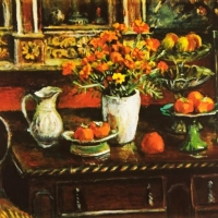 marigold and fruit