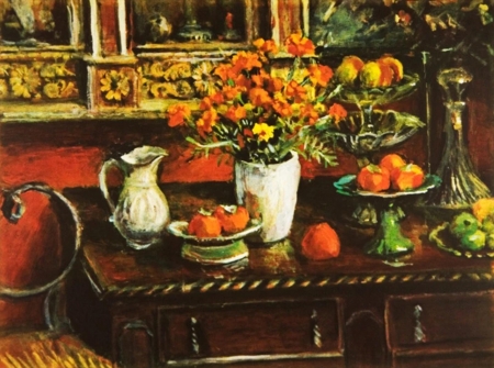 marigold and fruit